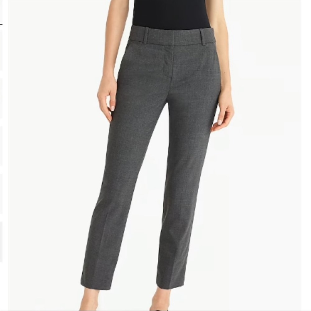 J Crew 365 Cameron Gray Slim Leg Trouser Pant business preppy size 6